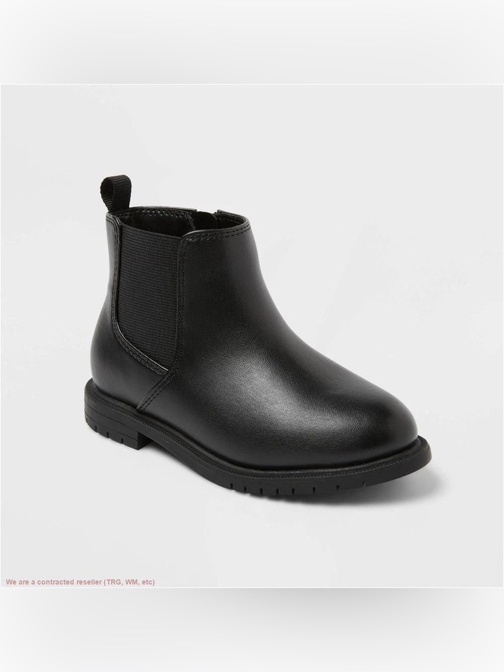 Kids Black Chelsea Ankle Boots  Sz 9
